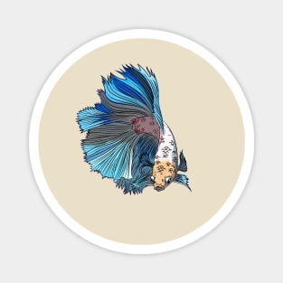 blue sea ornamental fish Magnet